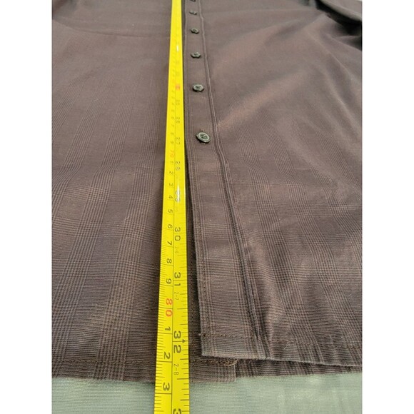 Marc Anthony Long Sleeve Shirt Mens XL Burgundy Button Up - Picture 5 of 7